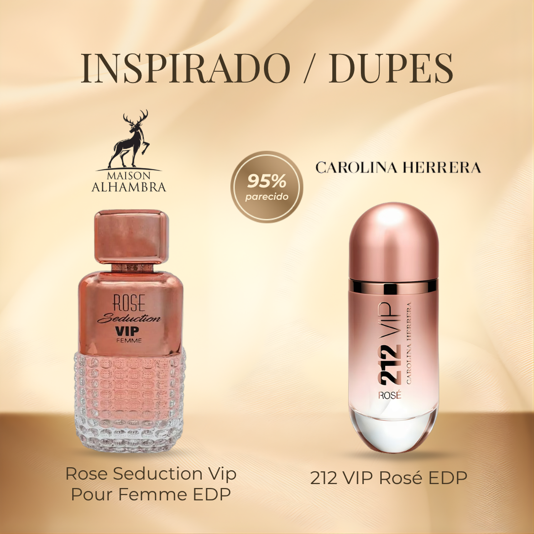 Maison al hambra Rose Seduction VIP Pour Femme EDP 100 ml
